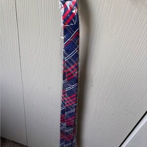 Source Unknown Red and Blue Plaid Tie